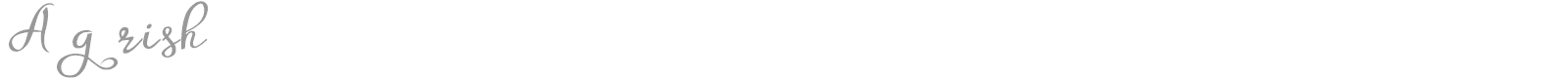 Agrish font preview